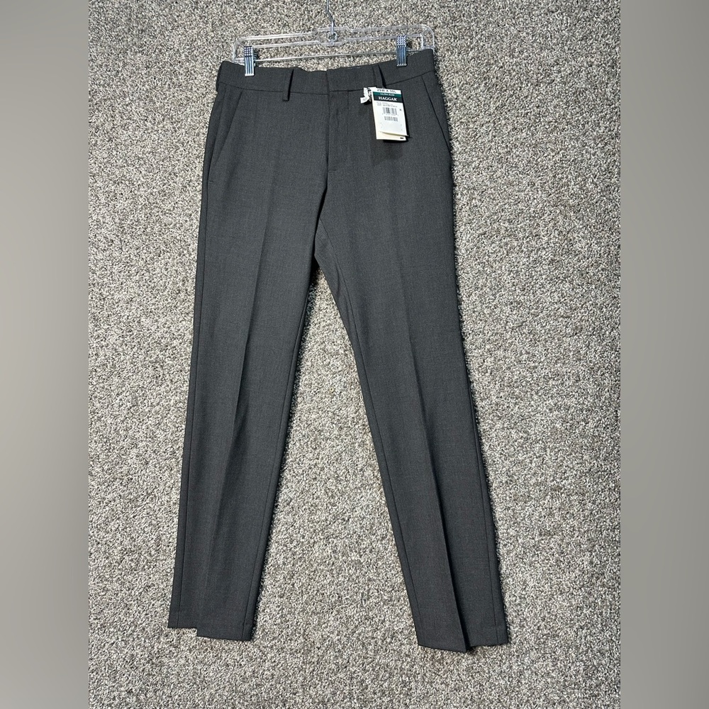 NWT Haggar Men's 4-Way Stretch Ultra Slim Flat Front Dress Pant Size 29x30 - Picture 4 of 8